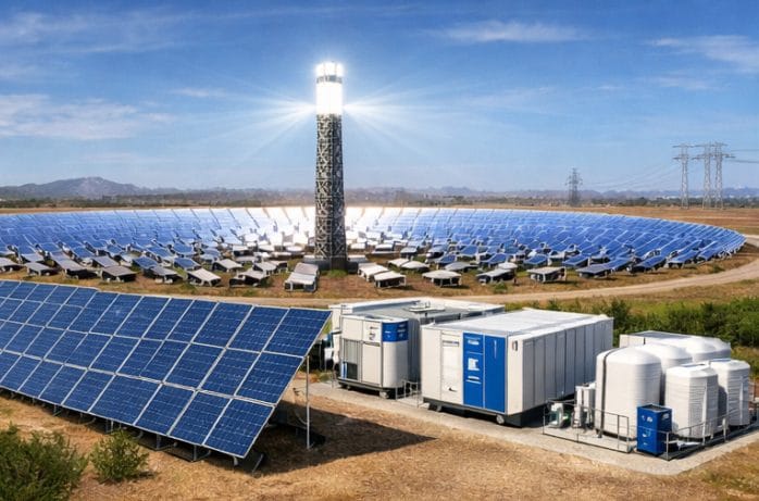 CSP PV Hydrogen Coupling System