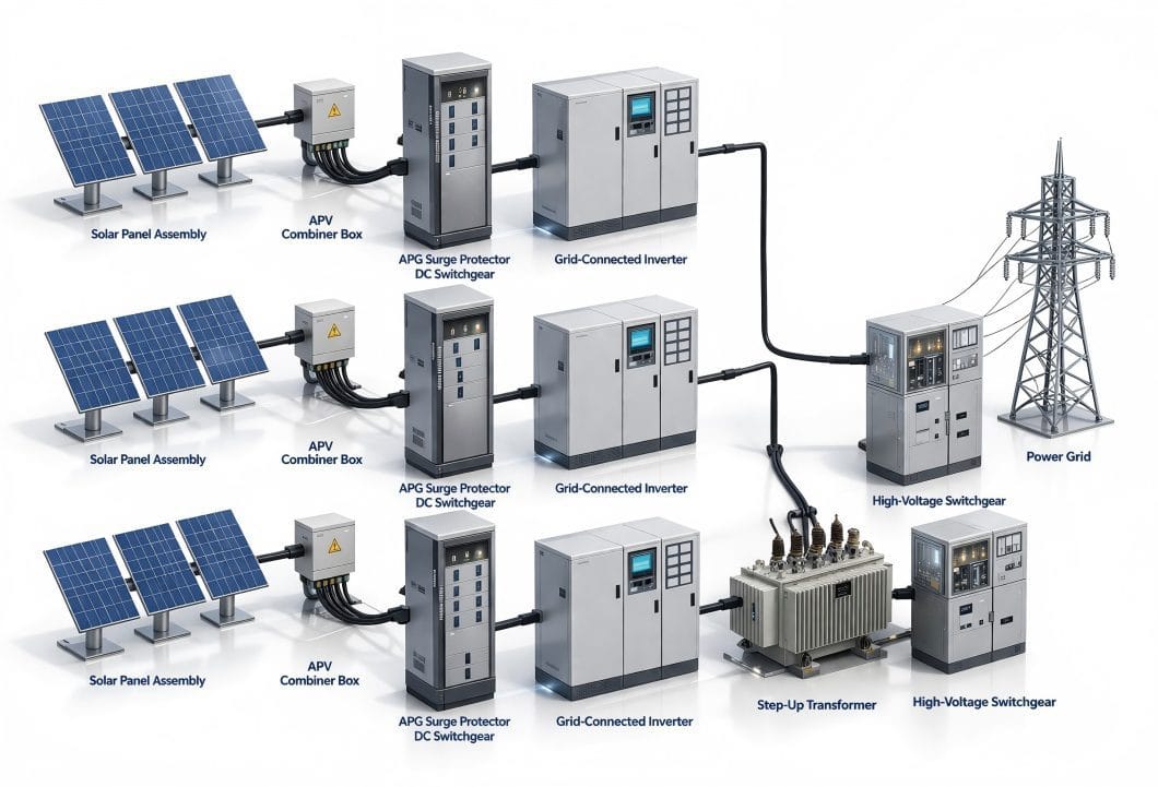 Solar Pannel power station Photovoltaic Power Station System Architecture 1